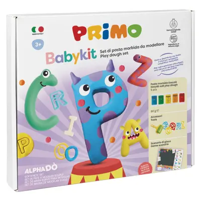 Корица на „Комплект за моделиране с моделин и инструменти +3, Babykit Alphado“