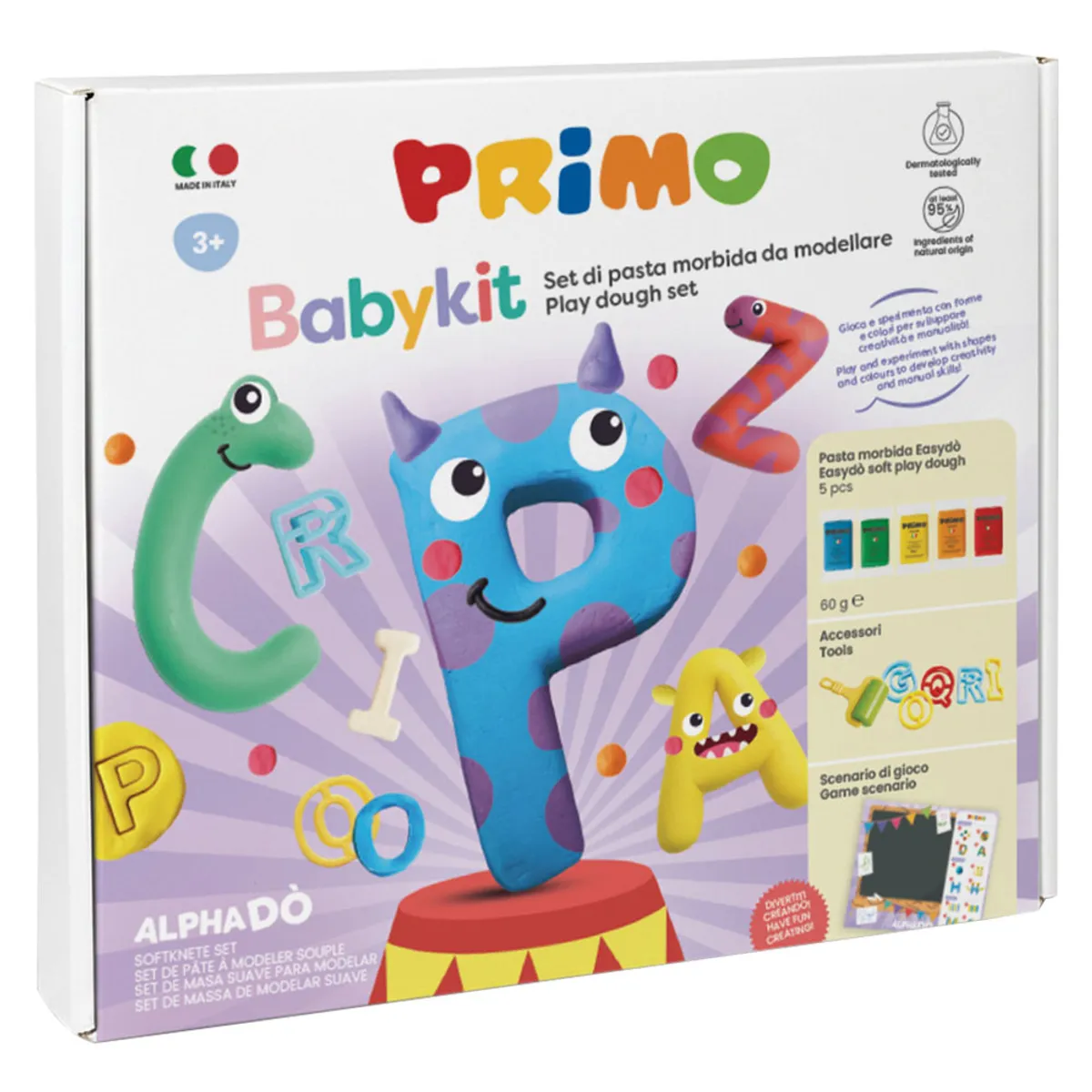 Комплект за моделиране с моделин и инструменти +3, Babykit Alphado
