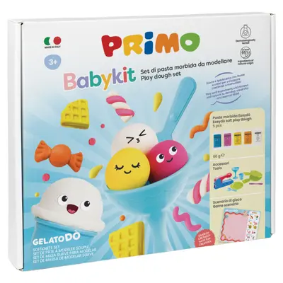Корица на „Комплект за моделиране с моделин и инструменти +3, Babykit Gelatodo“