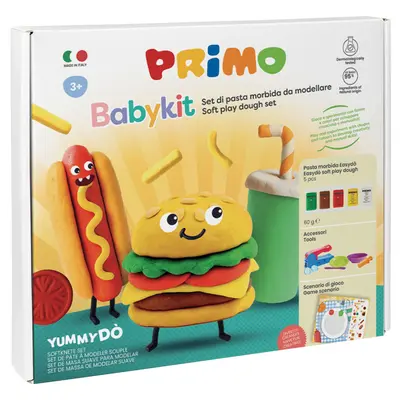 Корица на „Комплект за моделиране с моделин и инструменти +3, Babykit Yummydo“