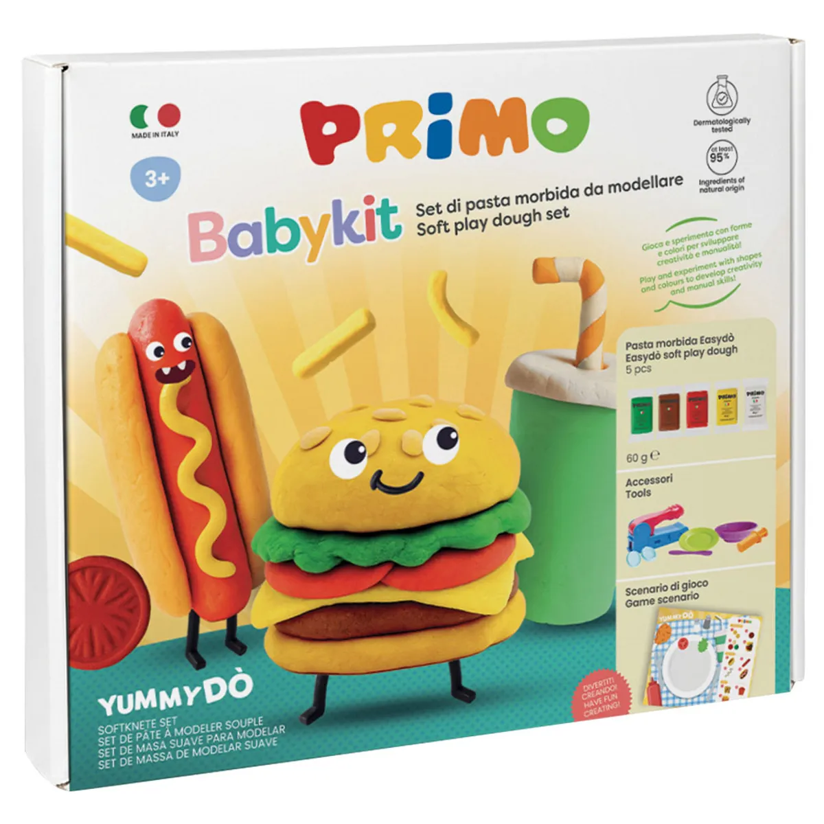 Комплект за моделиране с моделин и инструменти +3, Babykit Yummydo