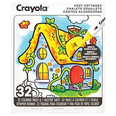Корица на „Книжка за оцветяване Crayola Cozy Cottage-32 л.“