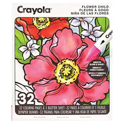 Корица на „Книжка за оцветяване Crayola Flower Child -32 л.“