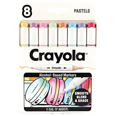 Корица на „Маркери алкохолни двувърхи 8 цв. Pastels“