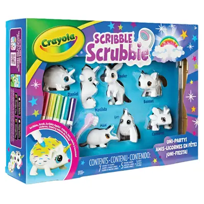 Корица на „Фигури за оцветяване 7 бр животни Scribble Scrubbie"