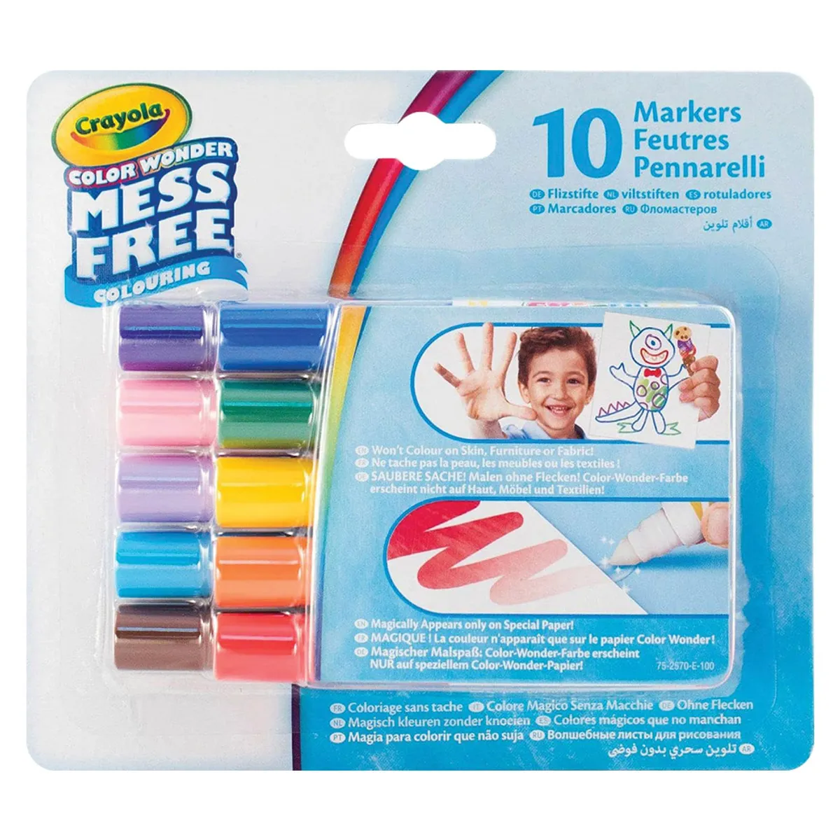 Маркери мини 10 цв. магически Color Wonder
