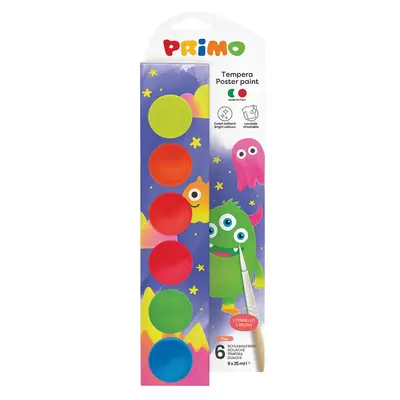 Корица на „Темпера 6 цв.х 25 мл + четка Fluo“