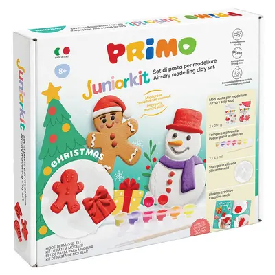 Корица на „Комплект за моделиране с глини, шаблони и бои +8, Juniorkit Christmas“