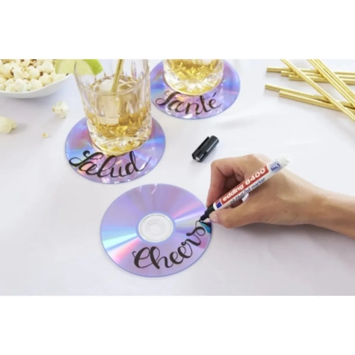 Комплект маркери за CD/DVD/BD edding® 8400, 4 броя, снимка 3