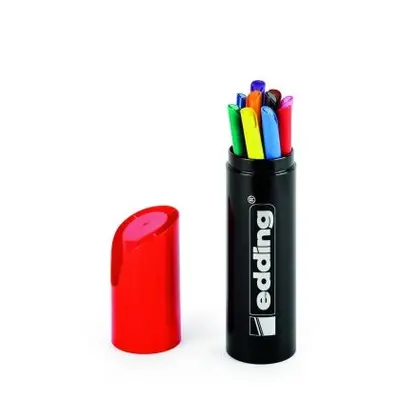 Корица на „Флумастери edding® 1200, 10 цвята класик в тубус“