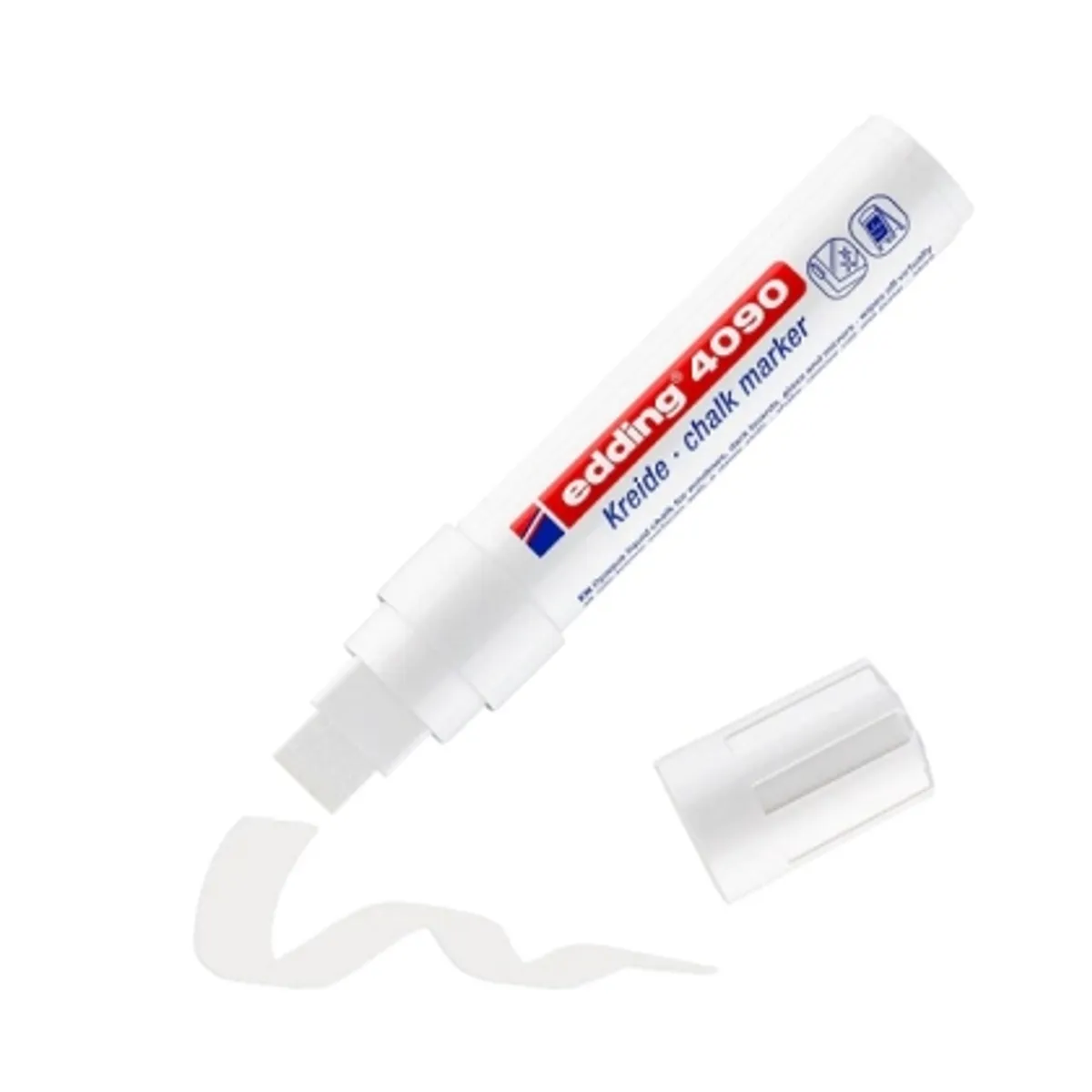 Тебеширен маркер edding®4090 за черна дъска и стъкло 4-15 mm — снимка 2