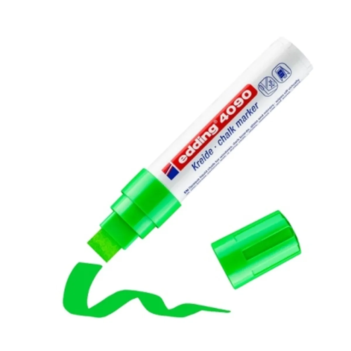 Тебеширен маркер edding®4090 за черна дъска и стъкло 4-15 mm — снимка 7