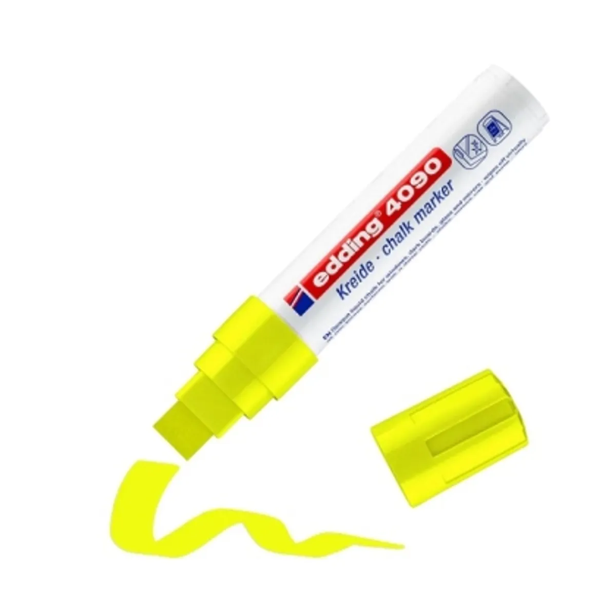 Тебеширен маркер edding®4090 за черна дъска и стъкло 4-15 mm — снимка 8