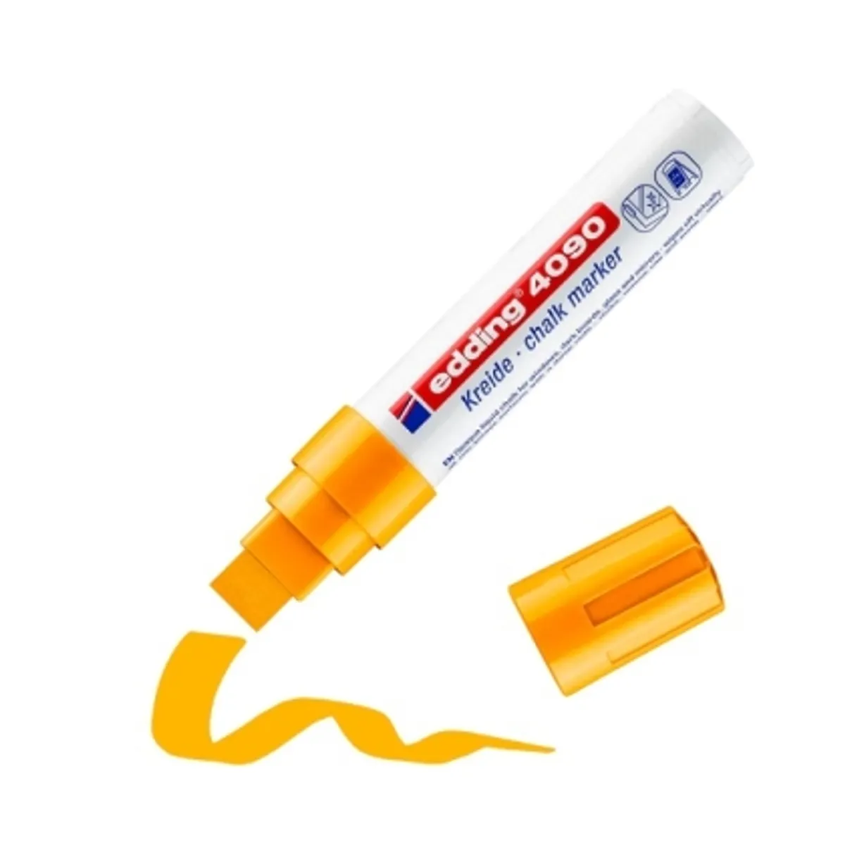 Тебеширен маркер edding®4090 за черна дъска и стъкло 4-15 mm — снимка 9