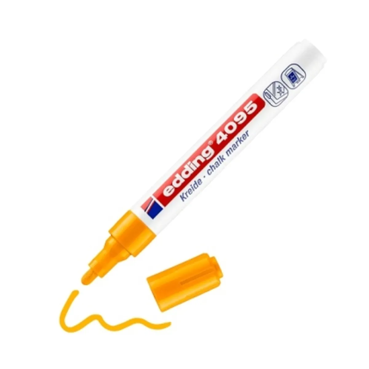 Тебеширен маркер edding®4095 за черна дъска и стъкло 2-3 mm — снимка 8