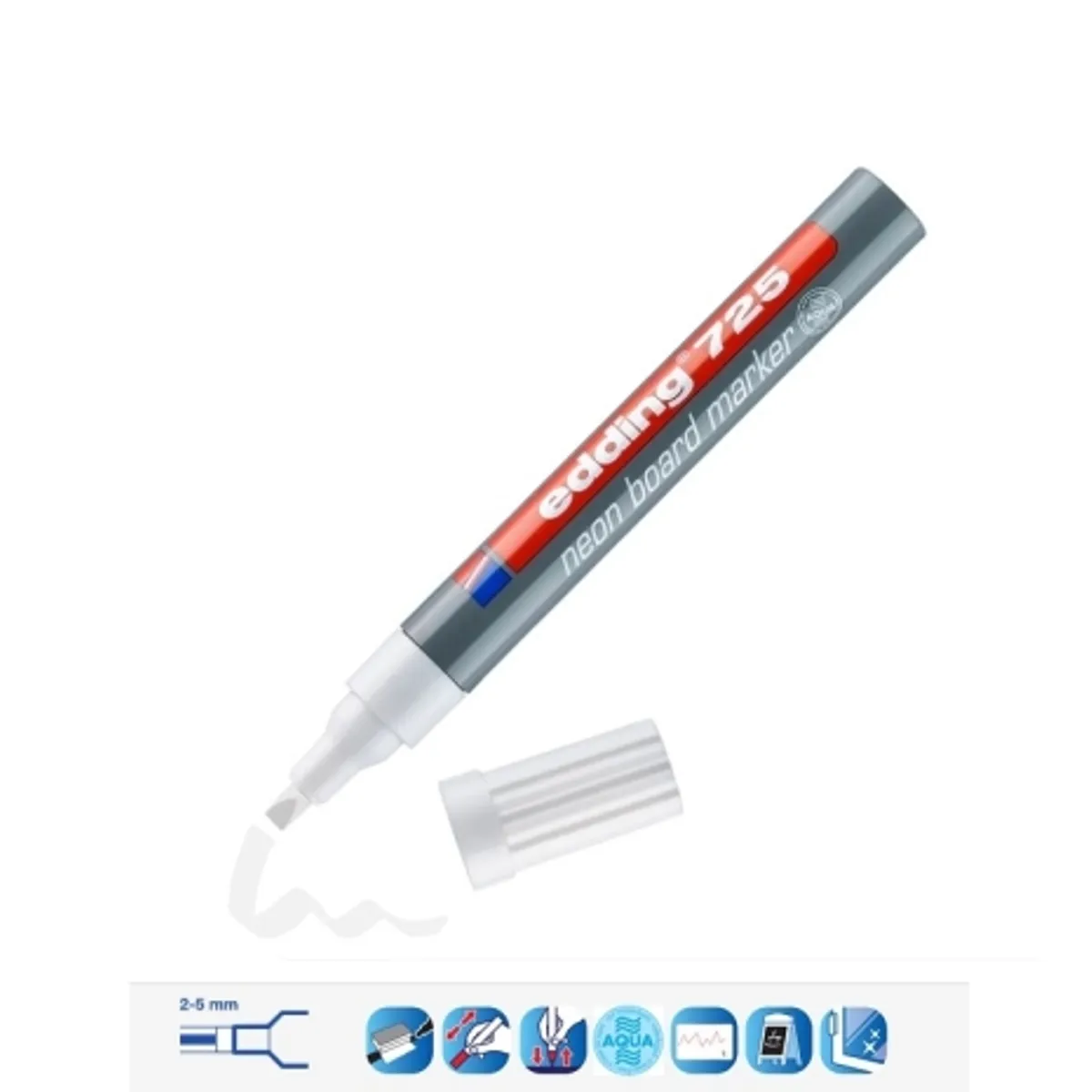 Маркер edding® 725 Neon-Boardmarker за черна дъска и стъкло, 2-5mm — снимка 1