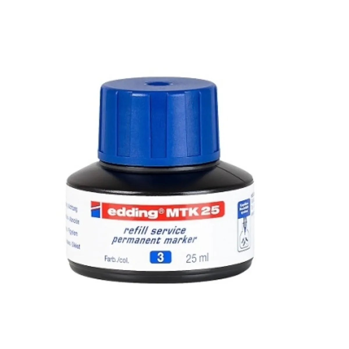 Мастило за перманентни маркери edding® MTK 25 refill service — снимка 3