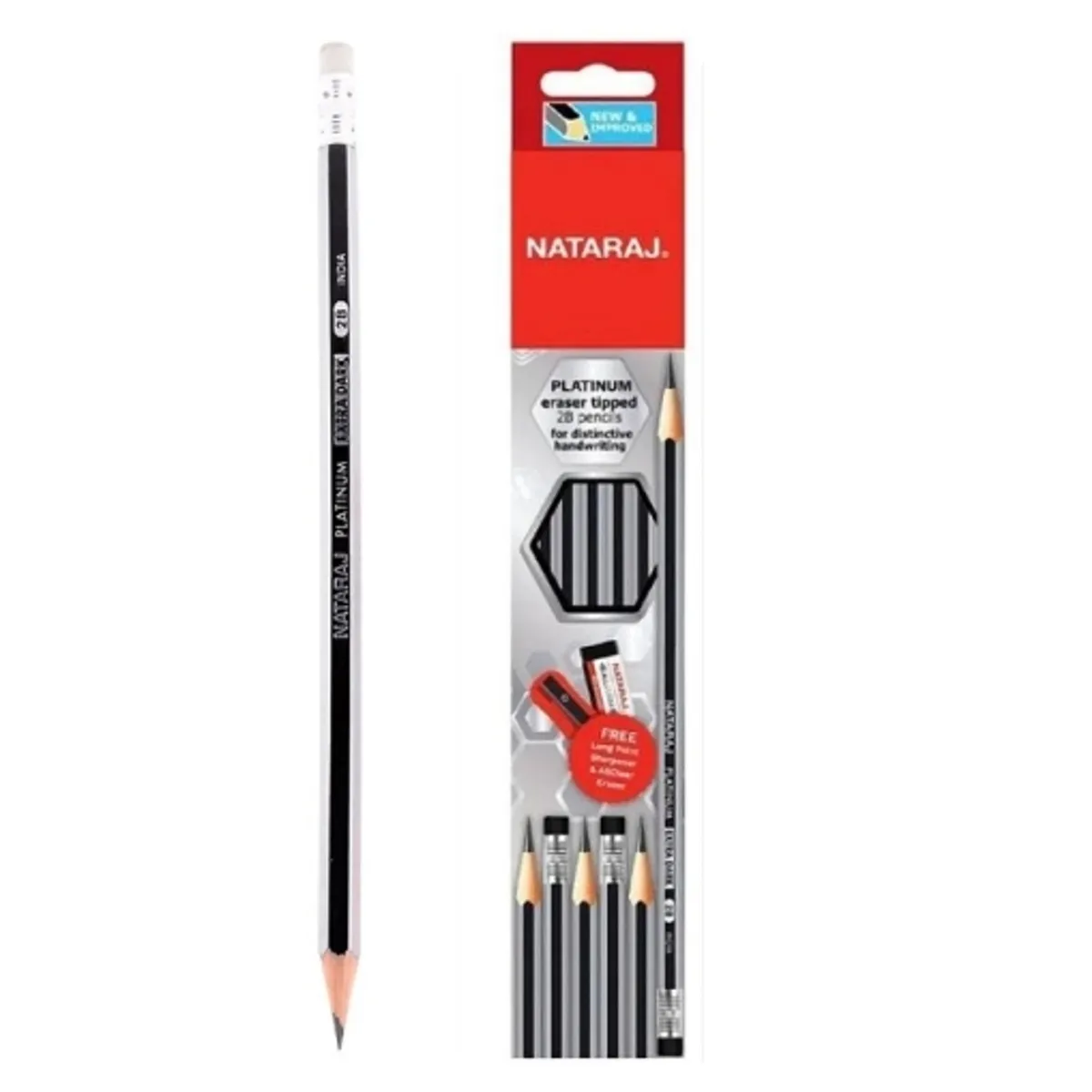 Молив Nataraj 2B PLATINUM с гума