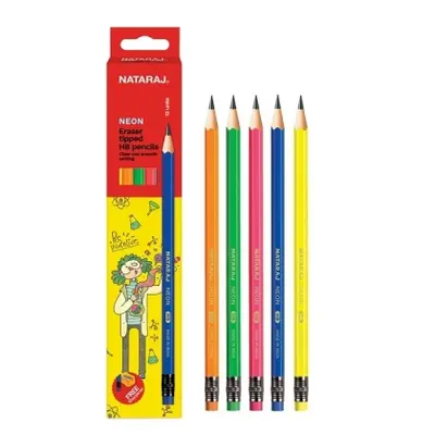 Корица на „Графитен молив с гума Nataraj NEON mix, HB, 12 бр. + острилка“