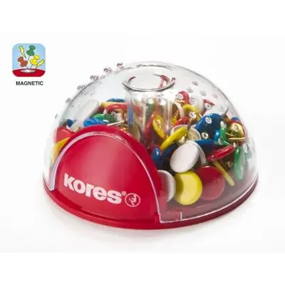 Корица на „Офис диспенсър KORES с 100 бр. кабърчета"