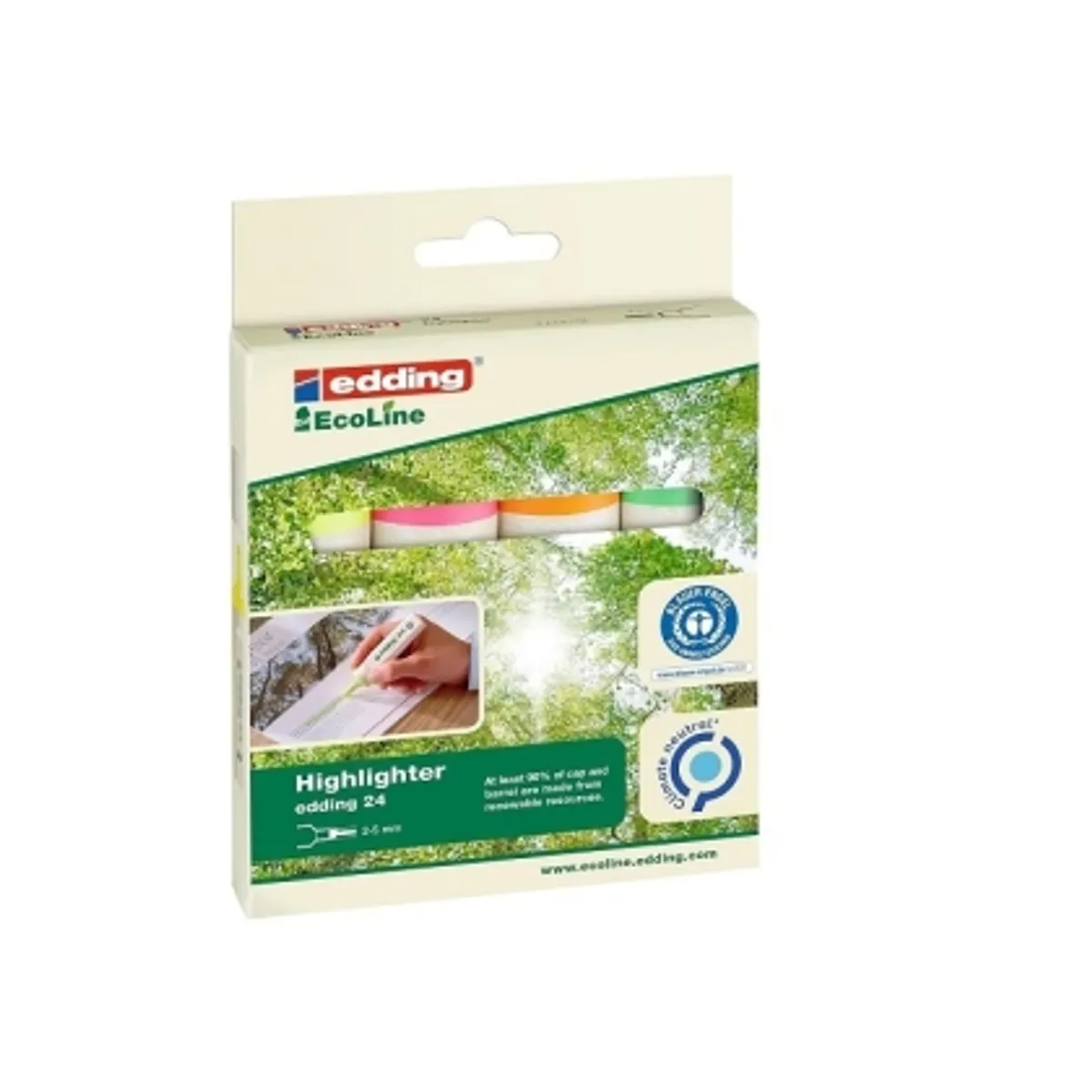 Текст маркер edding® 24 EcoLine Textmarker — снимка 6