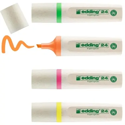 Корица на „Комплект текст маркери edding® 24 EcoLine Textmarker, 4 броя“