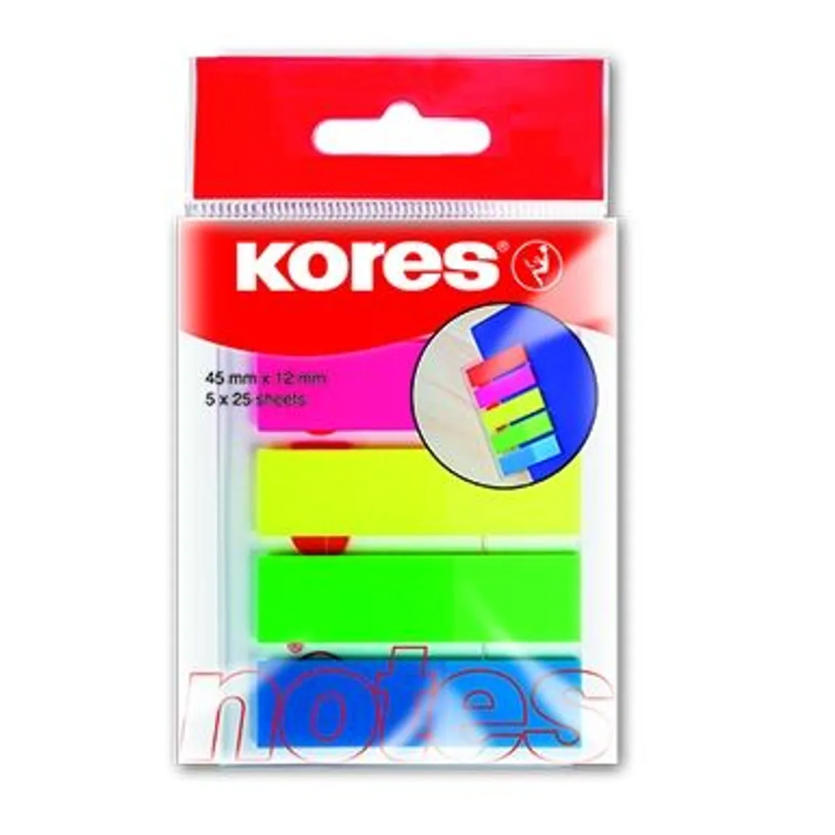 Индекси Kores - 5 цвята микс