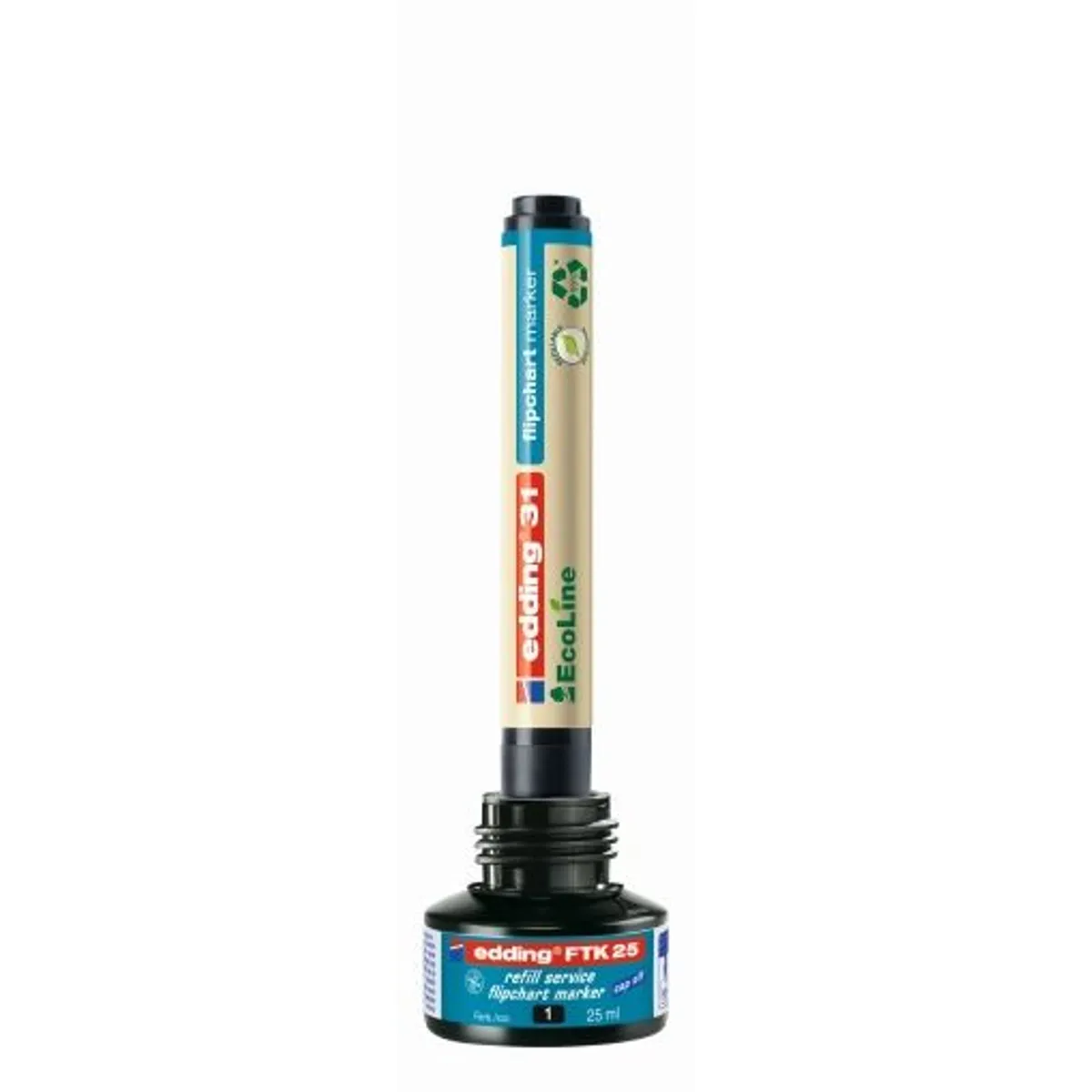 FTK25 мастило за флипчарт 25ml• черно — снимка 3