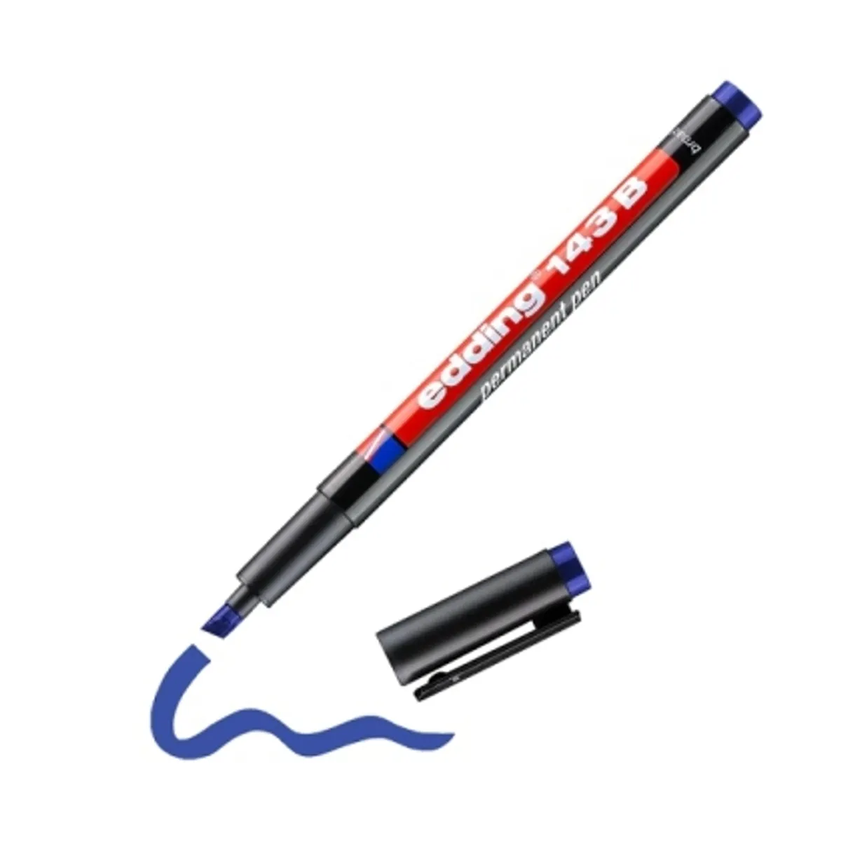 Маркер edding® 143 B, OHP, за гладки повърхности, 1-3mm — снимка 3