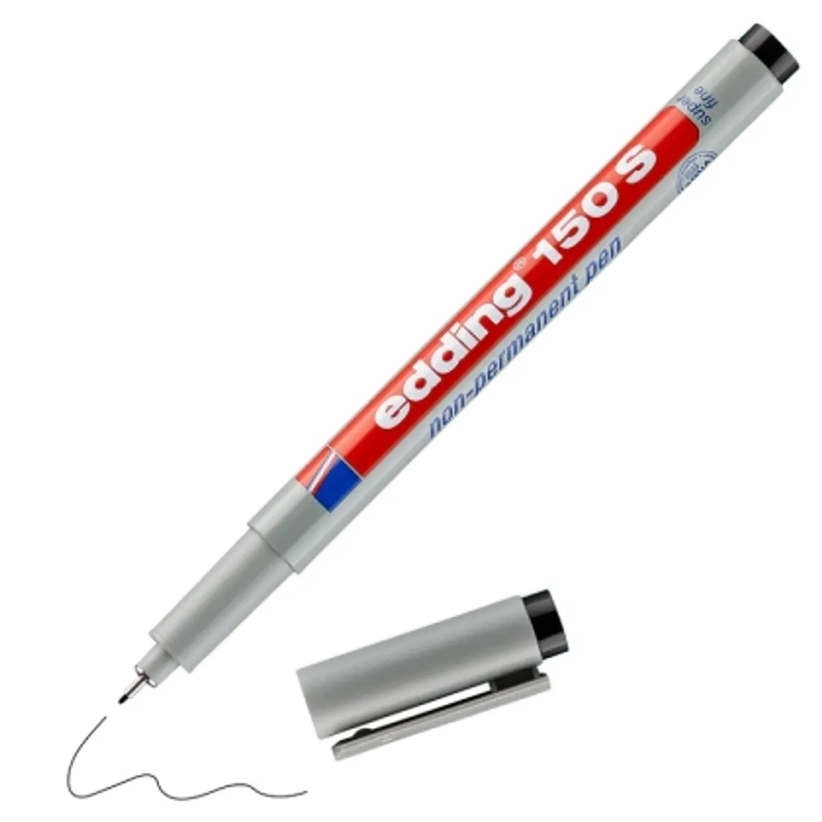 Маркер edding® 150 S, OHP за гладки повърхности, 0.3mm, Неперманентен, снимка 1