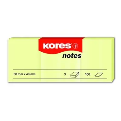 Корица на „Самозалепващи листчета KORES комплект 3 бр. 50 x 40 mm, 100 л.“