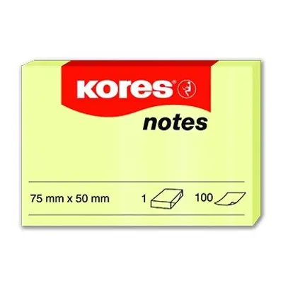 Корица на „Самозалепващи листчета KORES 75 x 50 mm, 100 л.“
