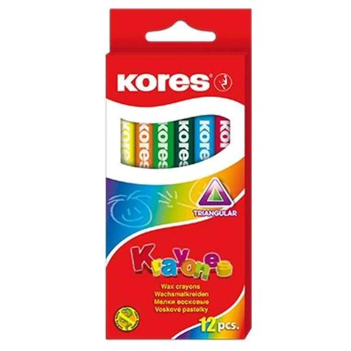 Пастели KORES KRAYONES малки 12 цвята