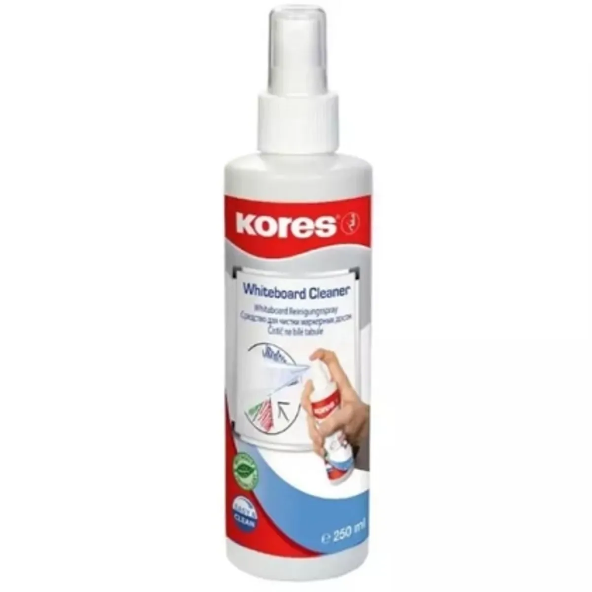 Спрей за бяла дъска KORES Whiteboard Cleaner 250 мл.