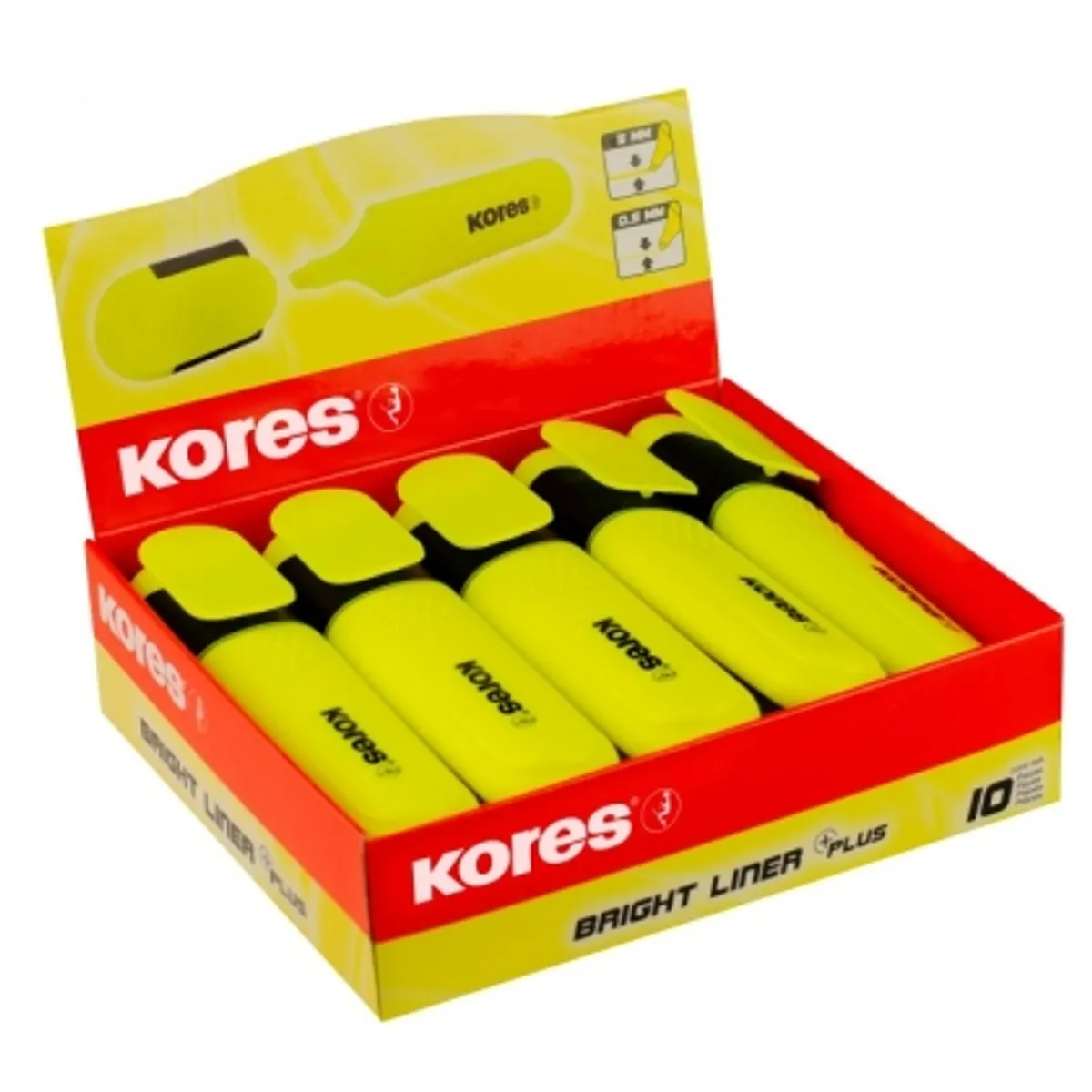 Маркер KORES® Bright Liner Plus — снимка 5