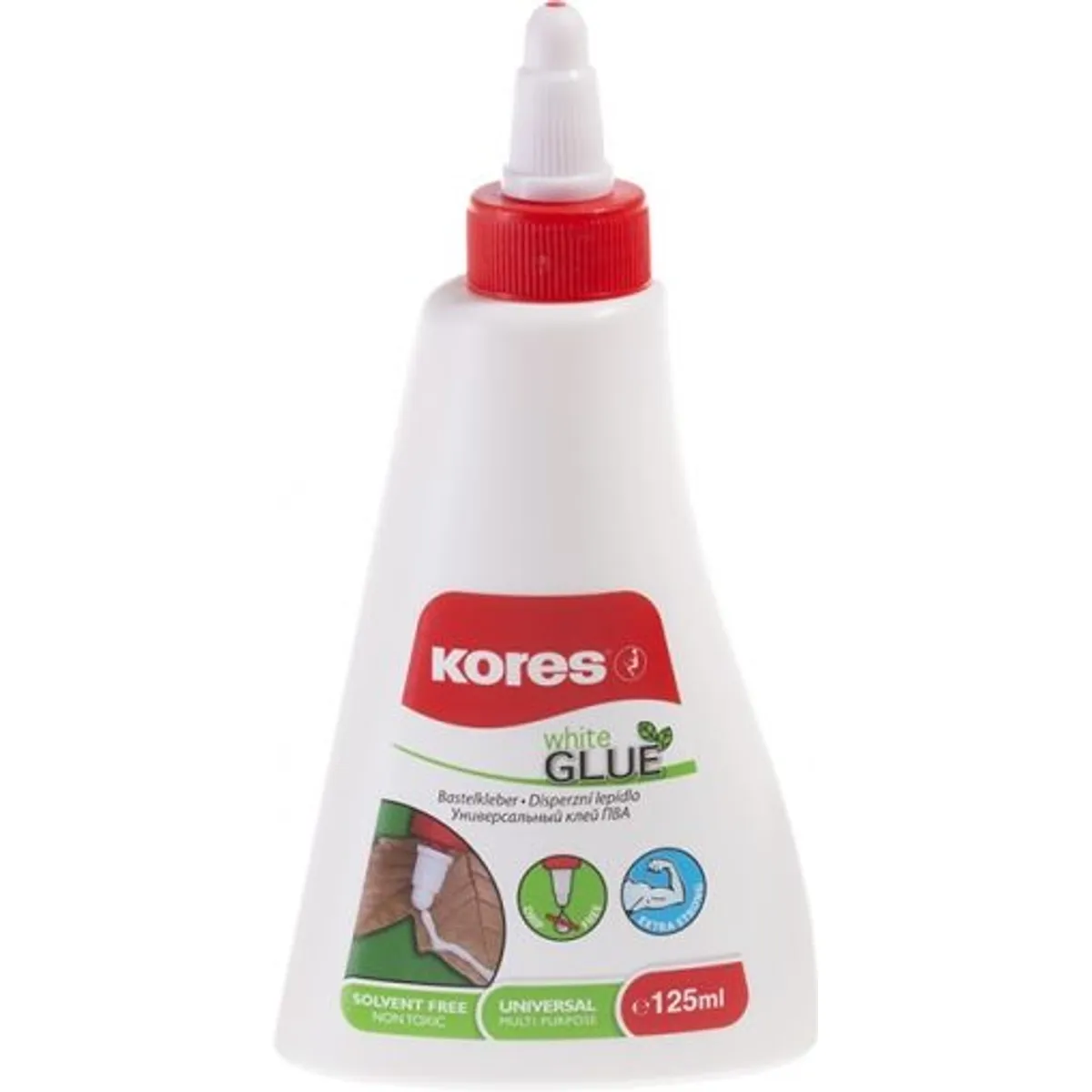 Бяло PVA лепило KORES, 125 ml — снимка 2
