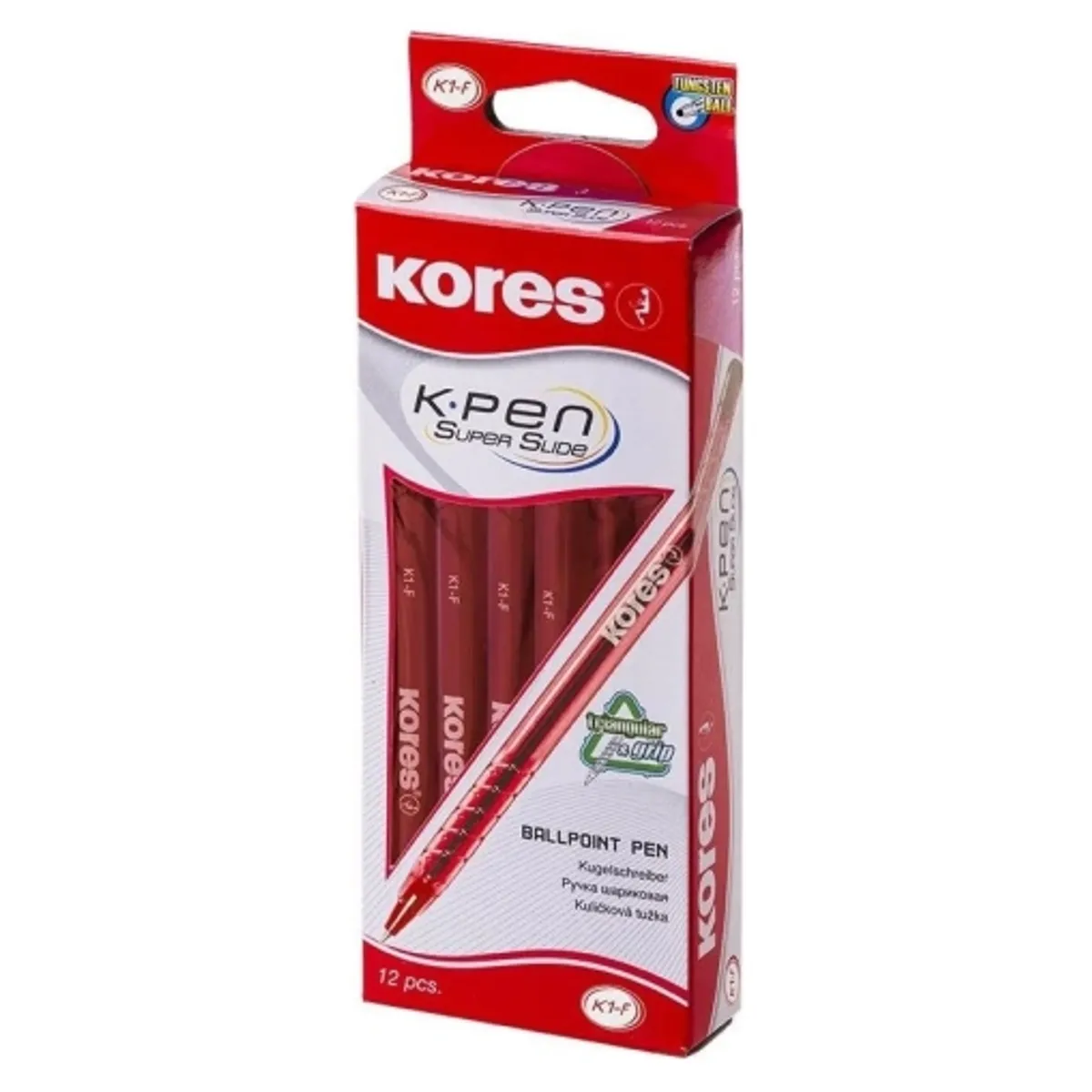 Химикалка KORES K1-F, 0.7 mm, снимка 3