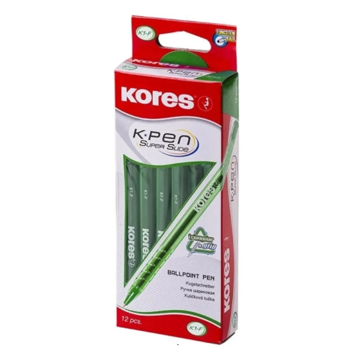 Химикалка KORES K1-F, 0.7 mm, снимка 4