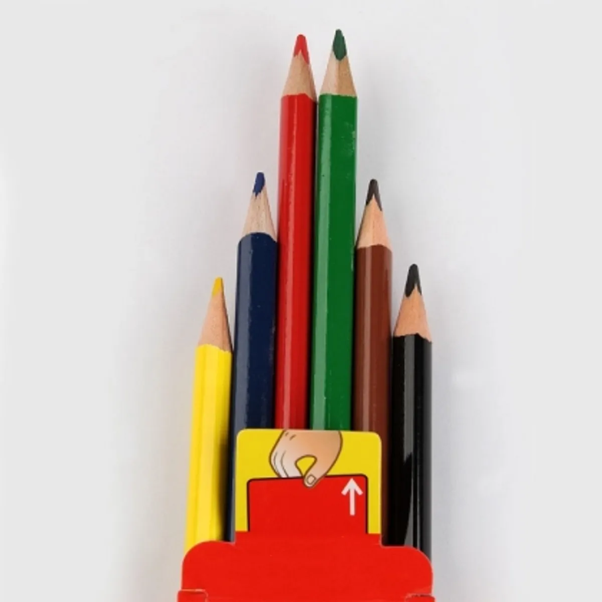 Цветни моливи KORES Kolores триъгълни, 6 цвята — снимка 3