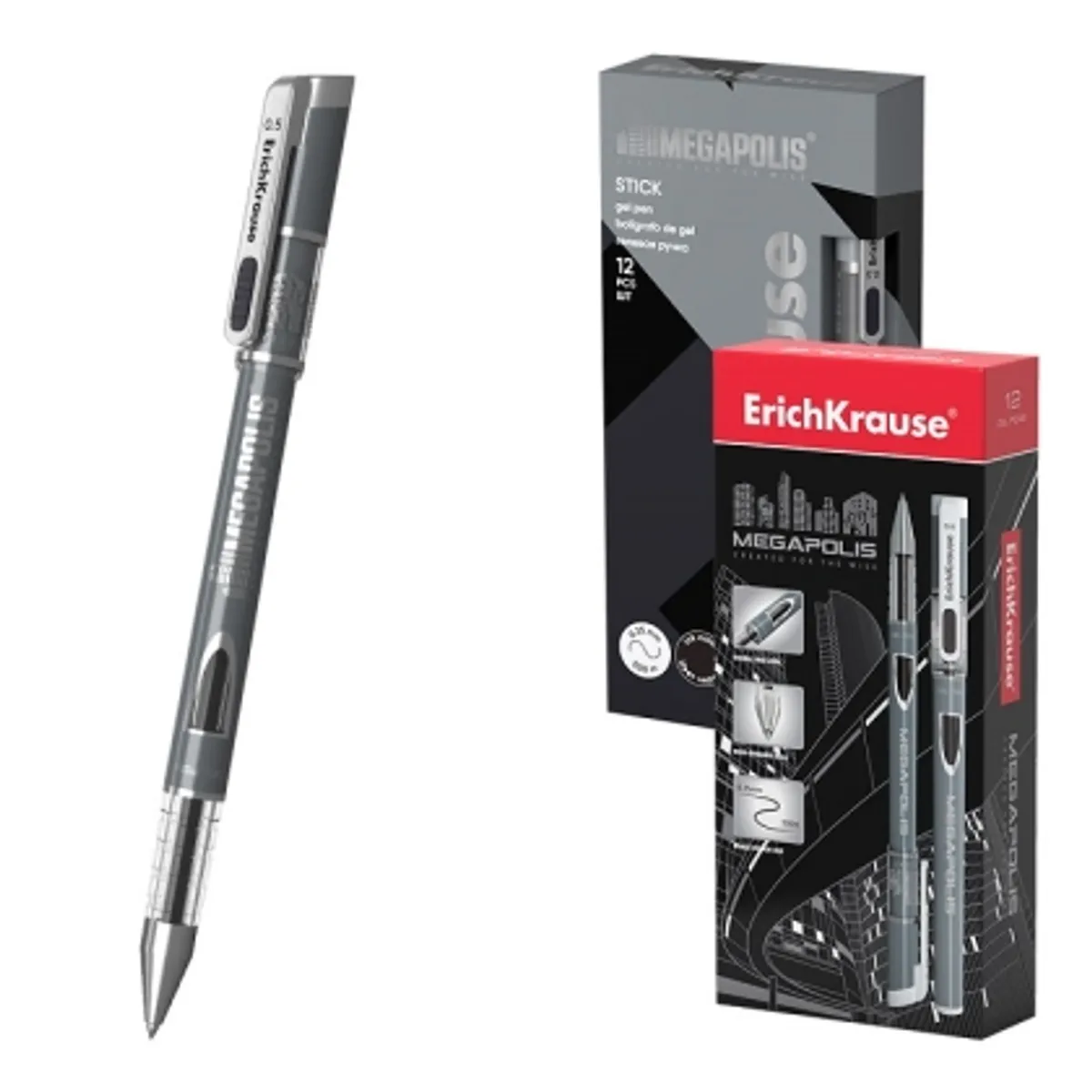 Гел химикалка ErichKrause® Megapolis Gel, 0.5 mm, снимка 2