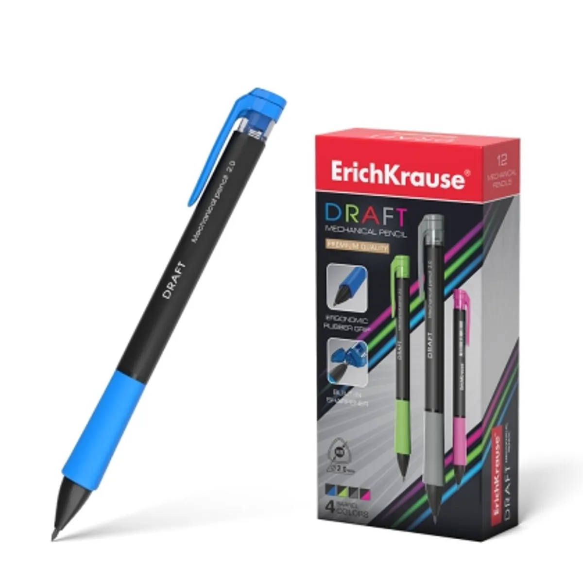Aвтoматичен молив ErichKrause® DRAFT 2.00 mm, HB, снимка 1