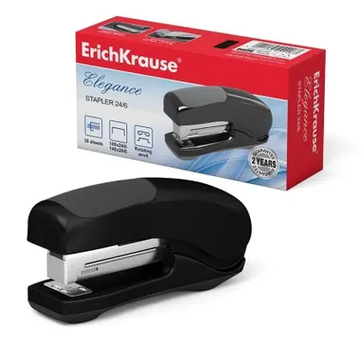 Корица на „Телбод 24/6 ErichKrause® Up-Right Elegance Classic, до 30 листа, черен“