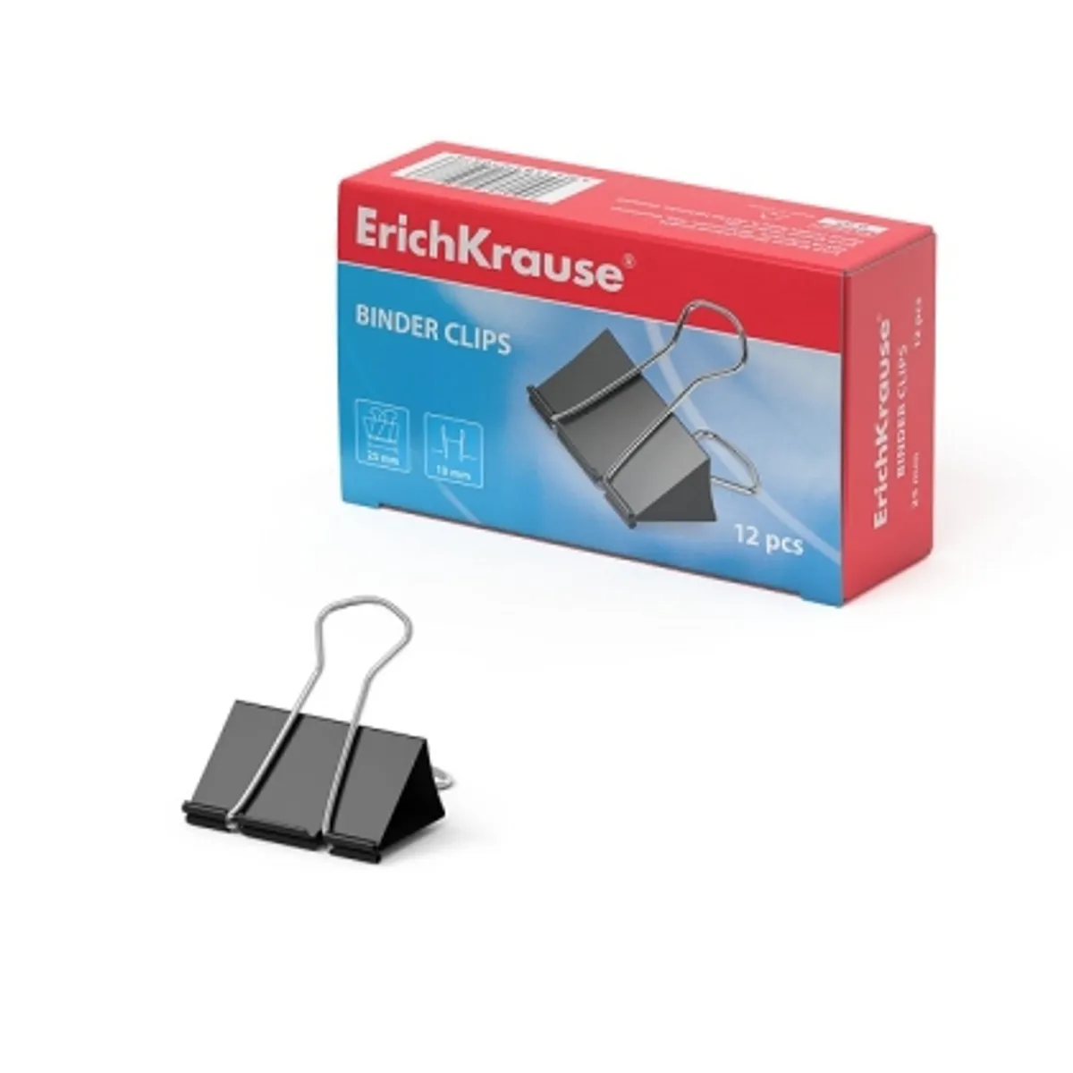 Метална щипка ErichKrause® 25 mm, 12 бр., снимка 1