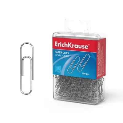 Корица на „Кламери ErichKrause® 28 mm, PVC кутия, 200бр."