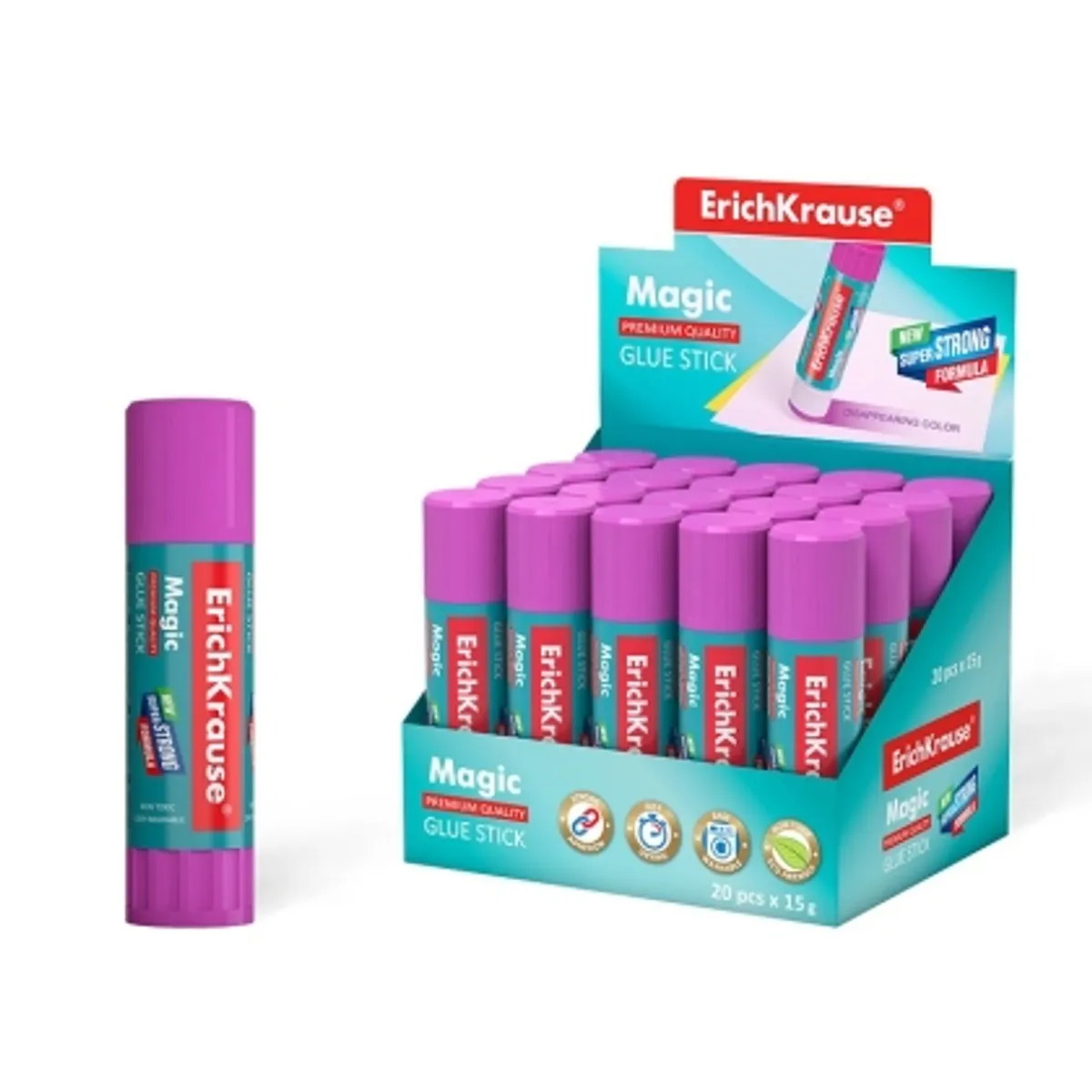 Сухо лепило стик ErichKrause® Magic, 15 гр. — снимка 1