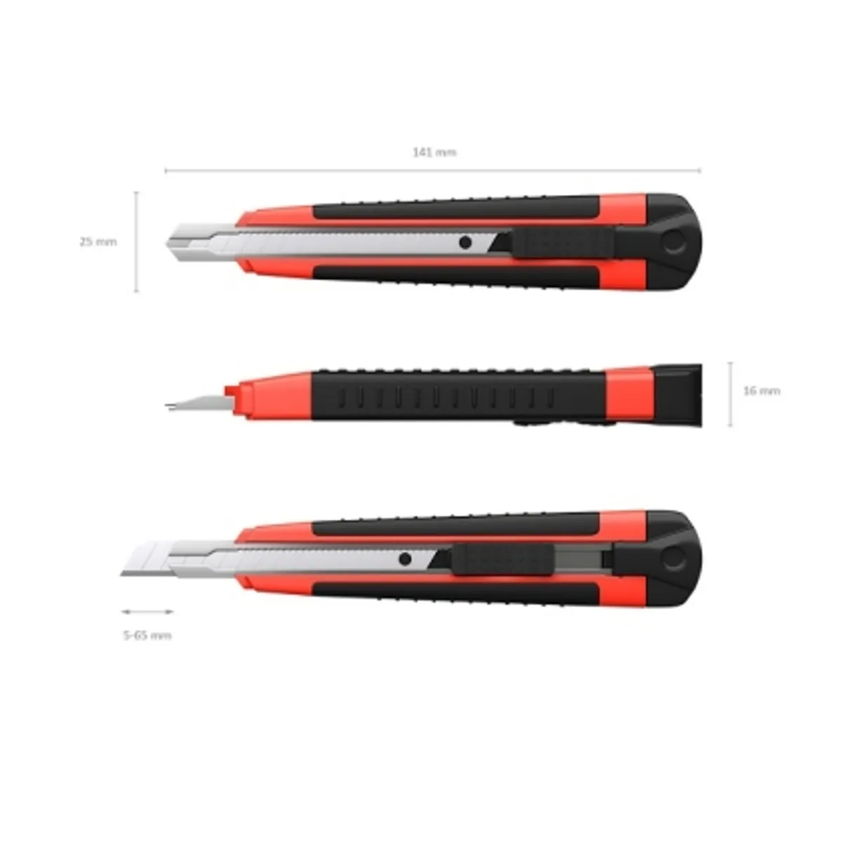 Макетен нож ErichKrause® Arrow, 9 mm (пластмасов блистер 1 бр.), снимка 3