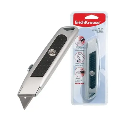Корица на „Макетен нож ErichKrause® 19 mm (пластмасов блистер 1 бр.)“