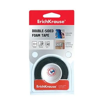 Корица на „Двойнозалепваща лента ErichKrause® 15 мм x 2 м (блистер 1 бр.)“