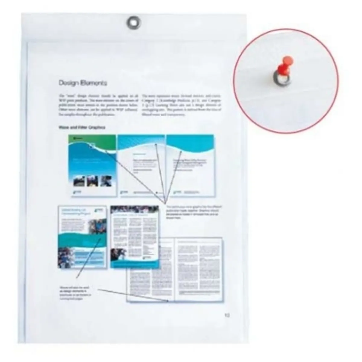 Папка джоб ErichKrause® Crystal Clear Display Pocket Defence Top, A4, с капак, комплект 10 бр., снимка 2
