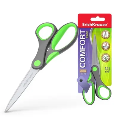 Корица на „Ножица ErichKrause® Comfort 15 cm, блистер“